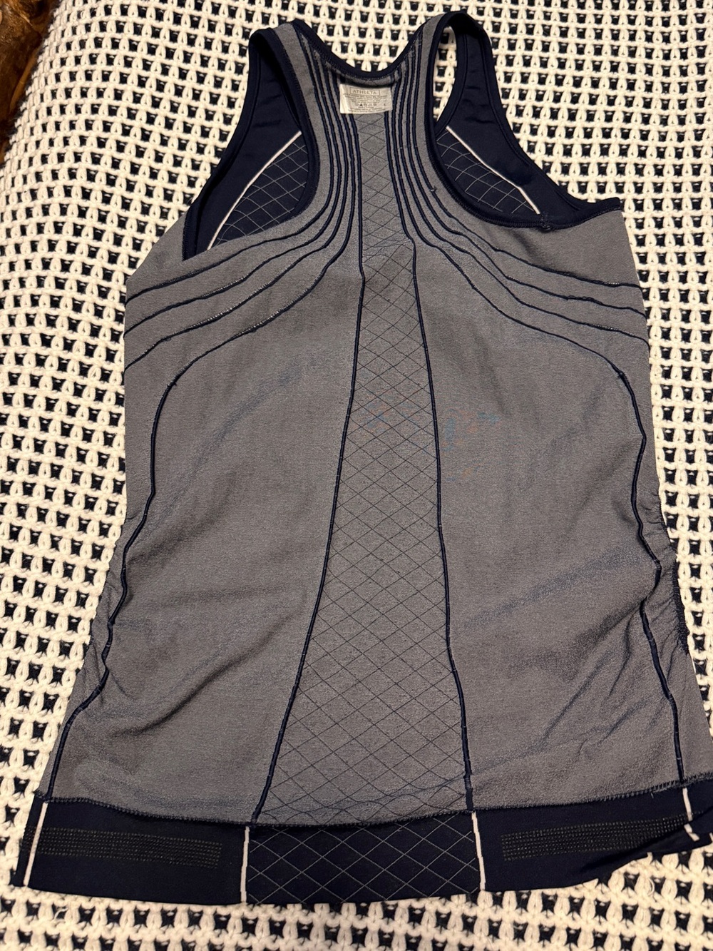 Athleta Athletic Navy Blue Razorback  size large
